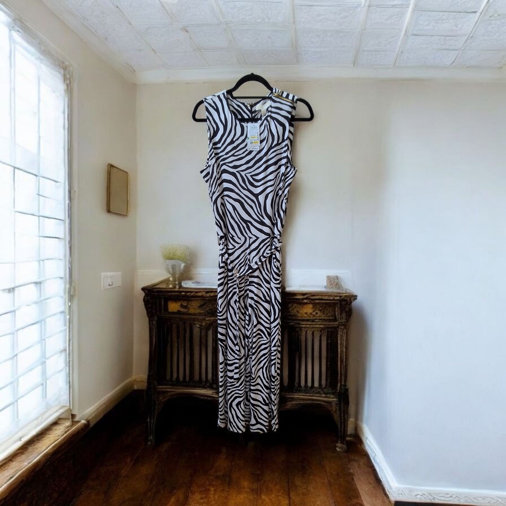 Zebra Print Sleeveless Jumpsuit